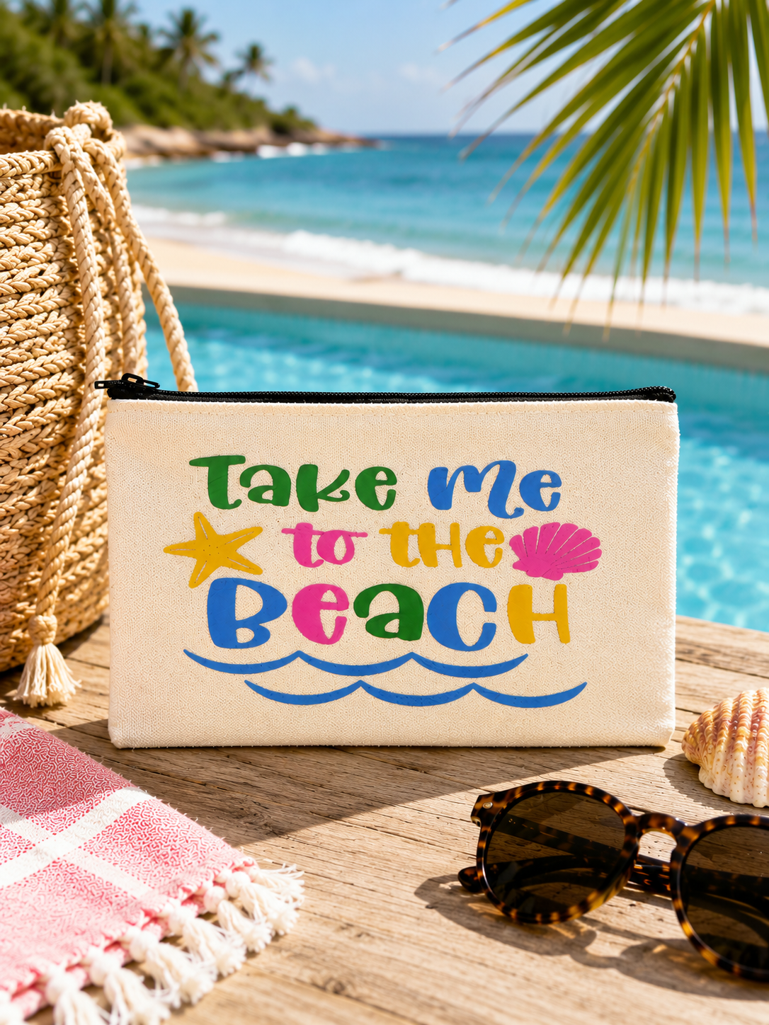 Personalised Zip Pouch | Pencil Case | Makeup Bag | Teacher Gift | Travel Pouch