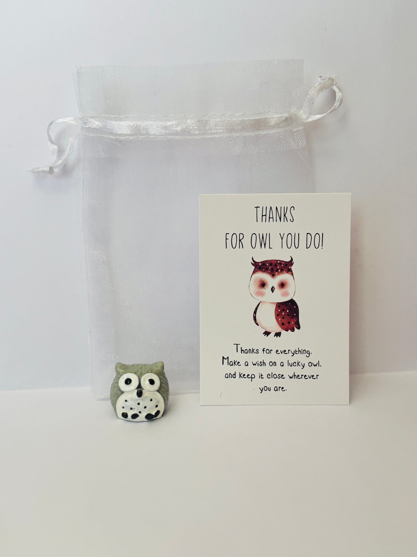 Inspirational Animal Pocket Favours — cute mini animal charms with uplifting message cards in organza bags, perfect for gifts, school rewards, or kindness tokens