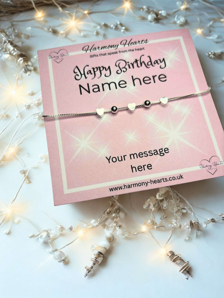 Personalised Bracelet Gifts with Meaningful Poem Card