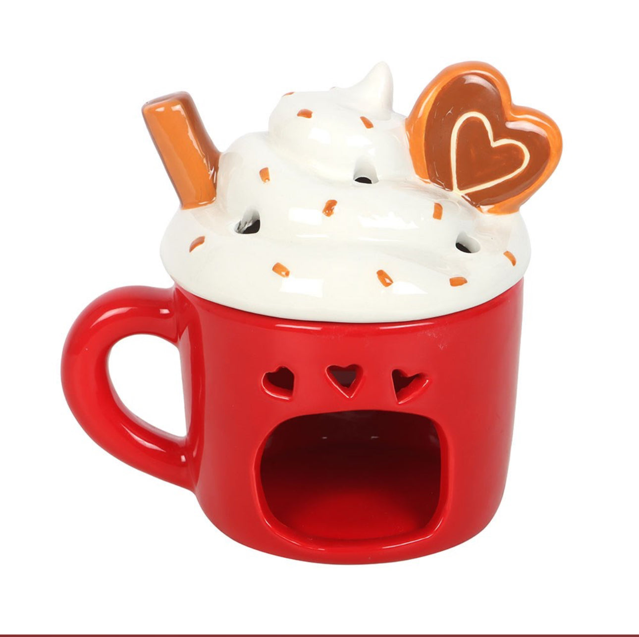 Oil burner in a Hot Chocolate mug shaped design 