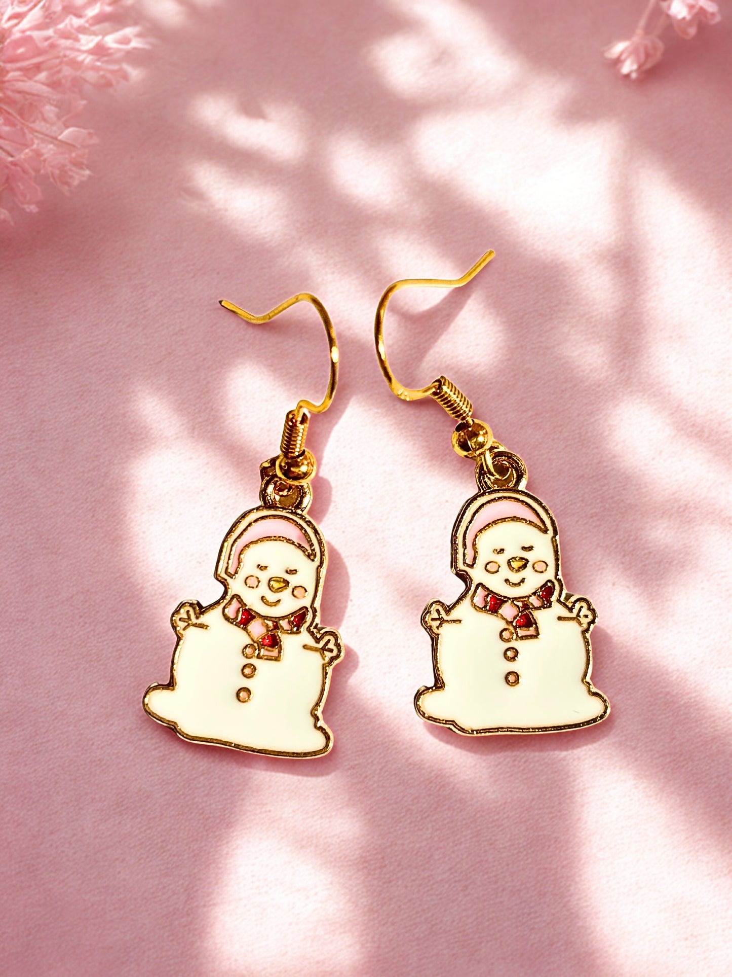 Snowman Sparkle – Festive Earrings