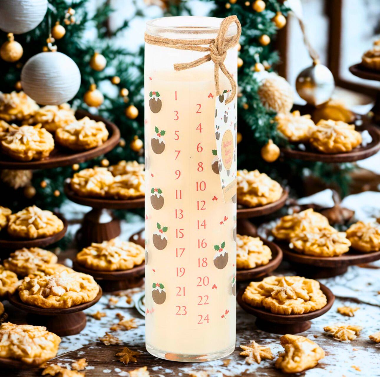 Christmas Pudding Scented Advent Candle | Harmony Glow Collection