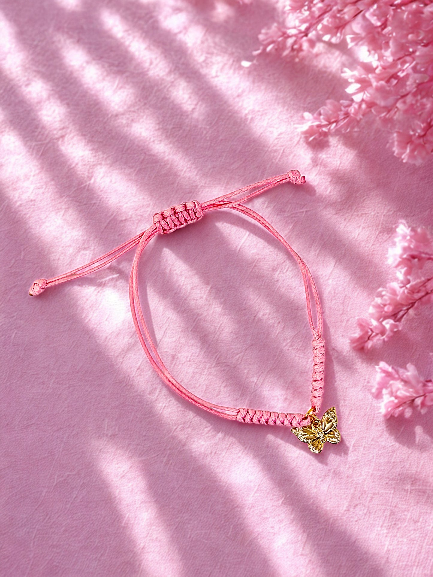 Mum, Forever Thankful Butterfly Charm Bracelet