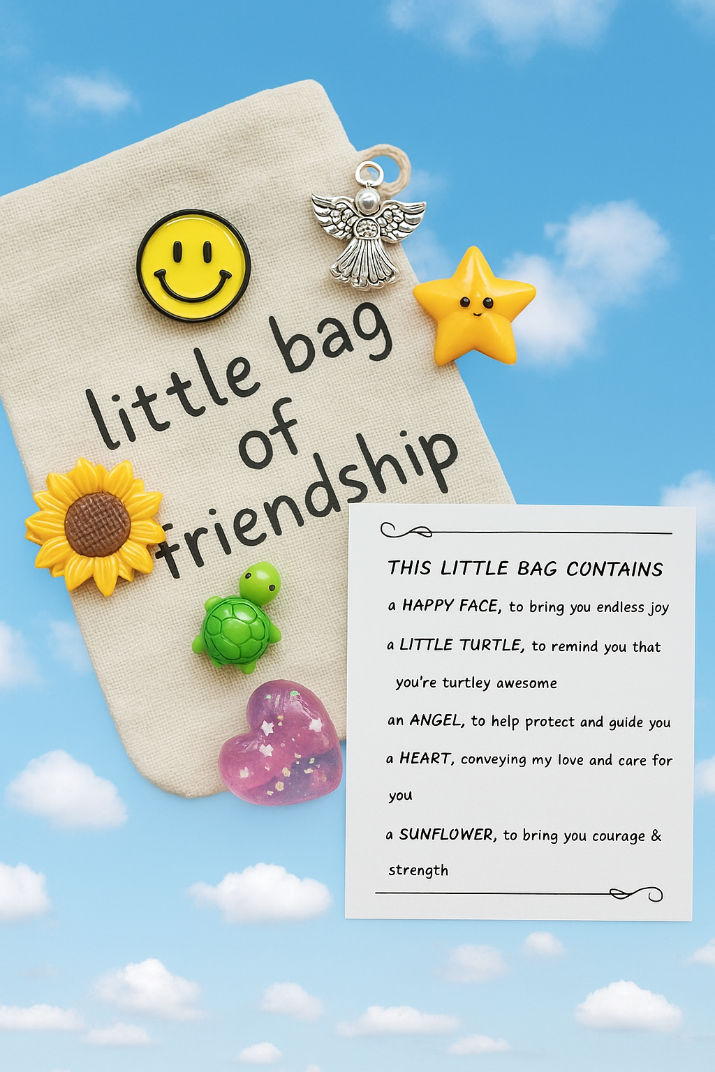 Little bag of friendship keepsakes
