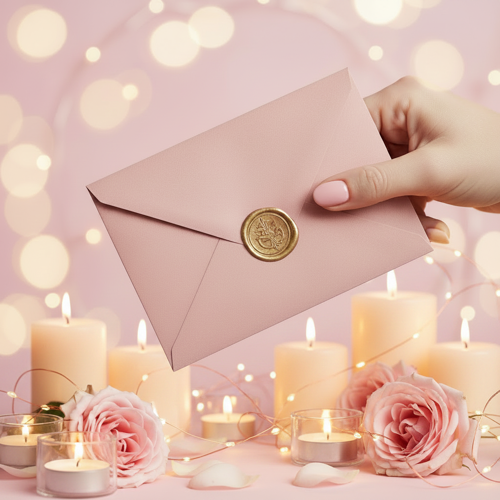 Harmony Hearts Gift Card with candles